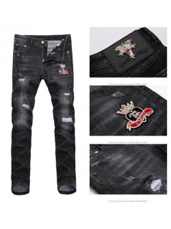 000992 ยีนส์ Ajaz James Style Euro Italy New Summer 2019 Jeans Denim Slim feet Size 28-38 สำเนา