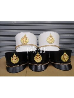 Y&NShop หมวกชุดดรัมเมเยอร์เด็กผู้ชาย หมวกคฑากร