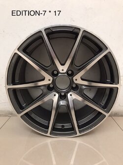 ล้อแต่งเบนซ์ EDITION-7 17" ล้อใหม่แกะกล่อง หน้าเงาร่องกัน