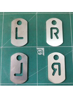 มาร์คเกอร์ L-R แบบแผ่น (X-ray marker L-R)