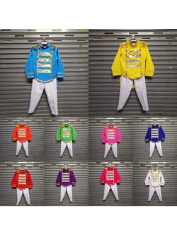 Y&NShop ชุดดรัมเมเยอร์ ชุดเชียร์ลีดเดอร์ เด็กชายอนุบาล-ประถมต้น ชุดกีฬาสี-ไม่มีสายสะพาย