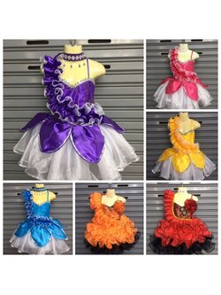 ชุดดรัมเมเยอร์ ชุดกีฬาสี กลีบบัว ชุดดรัมเมเยอร์เด็ก ชุดเชียร์ลีดเดอร์เด็ก