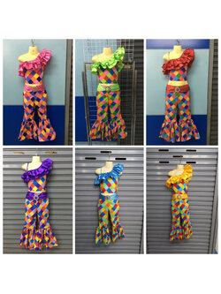 ชุดแฟนซีลายตาราง-กางเกง ชุดแฟนซีเด็ก