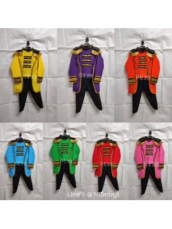 ชุดดรัมเมเยอร์เด็กชาย ชุดเชียร์ลีดเดอร์เด็กชาย มี 7 สี S M L งานตัดเย็บคุณภาพ ชุดกีฬาสีเด็ก Y&N Shop