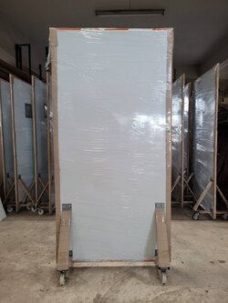 ฉากตะกั่วกันรังสีบุแผ่นตะกั่ว 1.5mm.