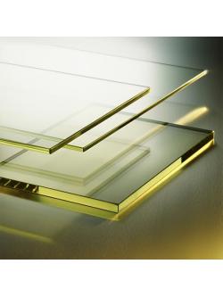 กระจกตะกั่วกันรังสี หนา 8.0 มม. ขนาด 17 X 17 ซม.