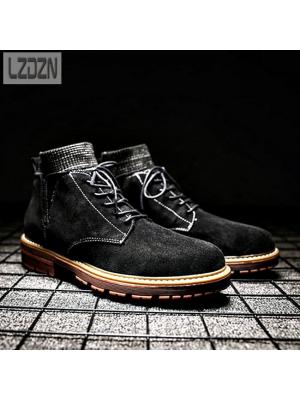 01055 รองเท้าบูท LZDZN Martin Boots Shoes high สไตล์วินเทจ [ชาย/หญิง] Size 38-44