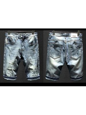 001039 กางเกงยีนส์ขาสั้น Sandcow Denim สไตล์เกาหลีวินเทจ Version Diesel Jeans Slim feet Size 28-38