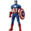 โมเดล กัปตัน อเมริกา Takara Tomy Metal Figure Collection Marvel Captain America