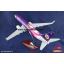 โมเดลเครื่องบิน นกแอร์ Nok Air (Boeing737) สีม่วง-ขาว ประเทศไทย ลำใหญ่