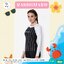 ชุดว่ายน้ำแขนยาว rashguard กันแสงแดด UV 50+ APPAREL รุ่น P015 สีน้ำเงินแขนชมพู freesize สินค้าไทย พร้อมส่ง