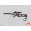 พวงกุญแจ PUBG (PLAYERUNKNOWN'S BATTLEGROUNDS) : ปืนไรเฟิล VSS Vintorez Sniper Rifle (VSS Vintorez) ลายไม้ ติดลำกล้อง
