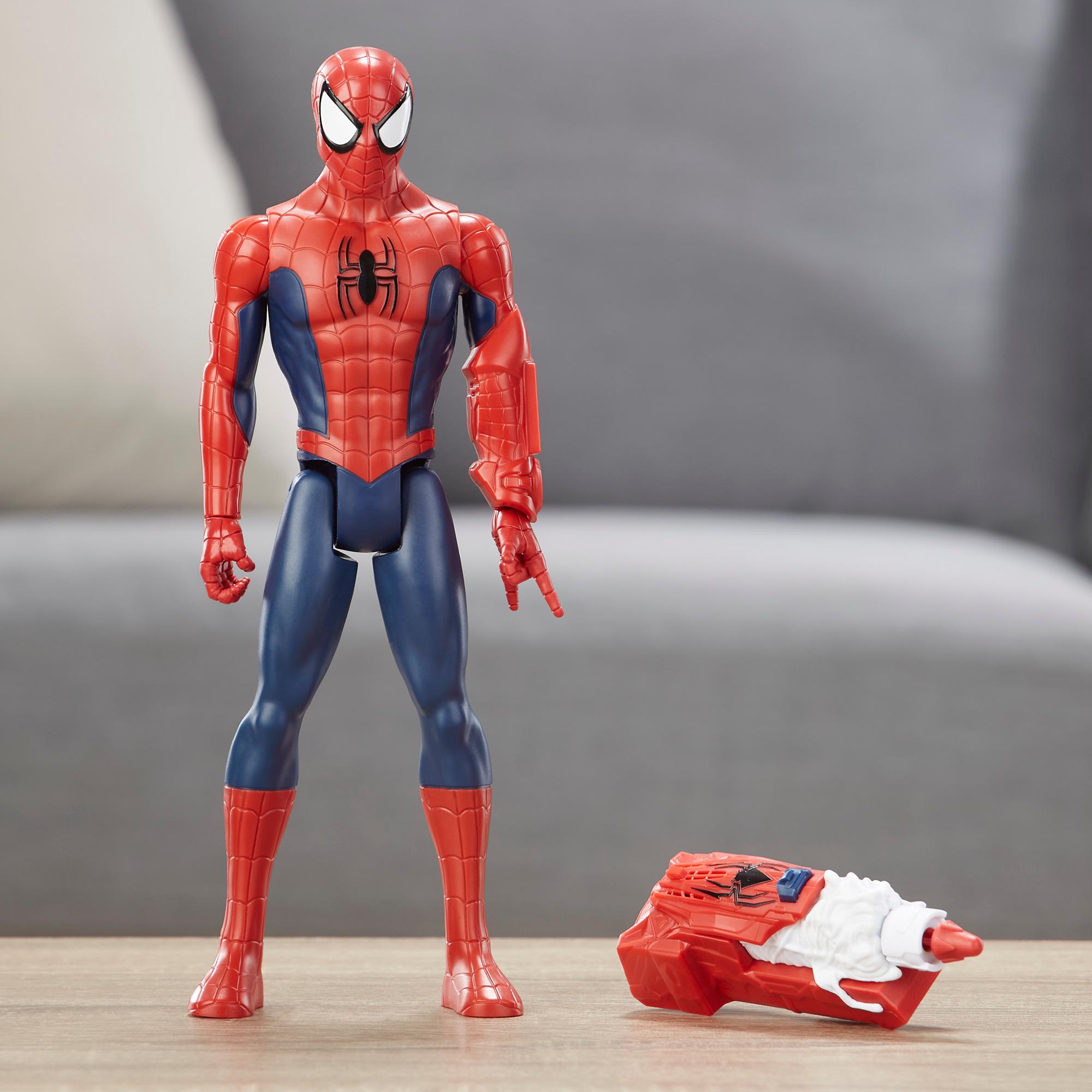 Hasbro Marvel Avengers Spider-Man Titan Hero Power FX FIGURE ฮาสโบร มาร์เวล อเวนเจอร์ส หุ่นโมเดลฟิกเกอร์ สไปเดอร์แมน ขนาด 12 นิ้ว ยิงใย มีเสียง ลิขสิทธิ์แท้