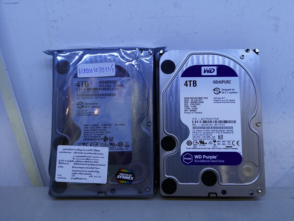 4TB. WD Purple WD40PURZ ของใหม่และมือสอง