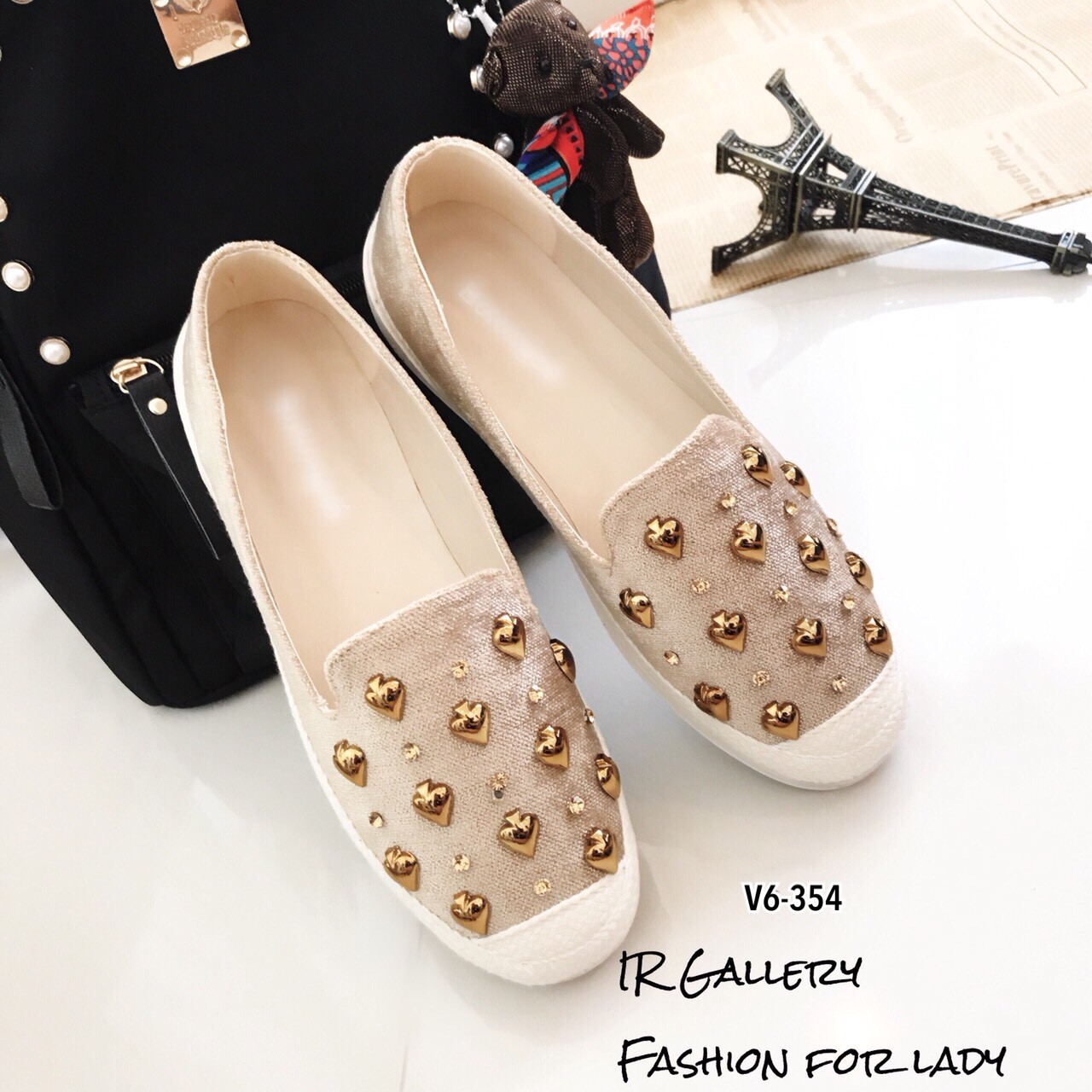 รองเท้าส้นแบน Style Brand Kate Spade (สีเทา)