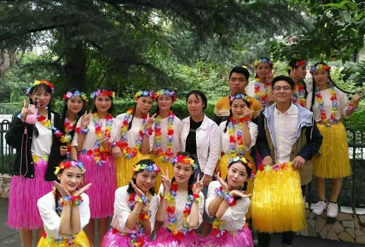 แบบที่ 1ขนาดยาว 60 cm สีชมพู กระโปรงเชือกฟาง Hawaii กระโปรงฮาวาย อย่างเดียว อย่างหนา