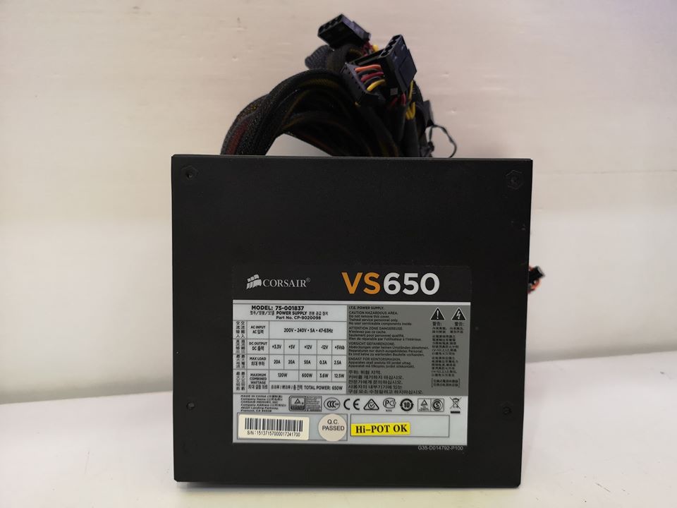 CORSAIR 650W VS650 (80+ WHITE)