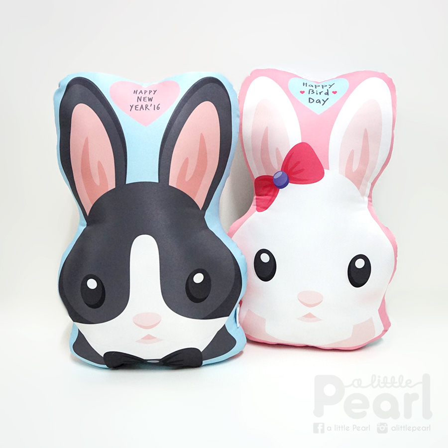 หมอนสั่งทำใส่ชื่อ ลายกระต่าย - Rabbit