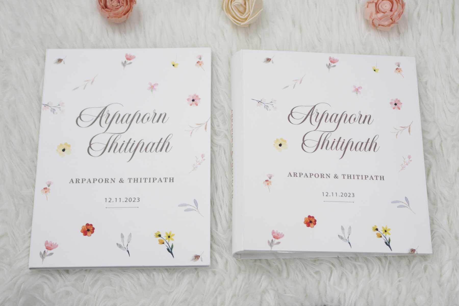 ชุดของขวัญแต่งงาน แฟ้มทะเบียนสมรส+อัลบั้มรูป สั่งทำใช้ไฟล์ลูกค้า