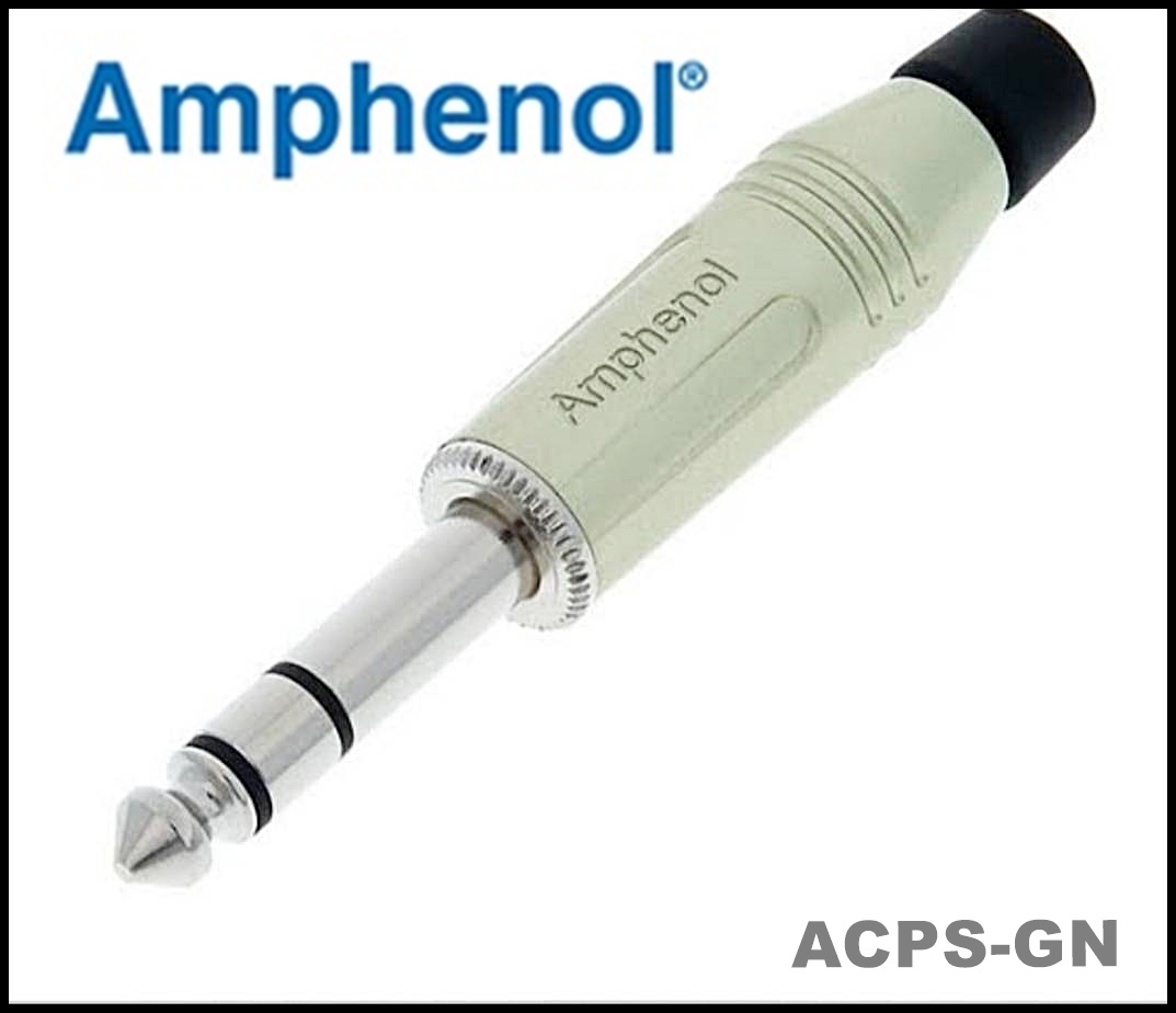 ปลั๊กโฟนสเตอริโอ 6.35 (1/4") AMPHENOL / ACPS-GN
