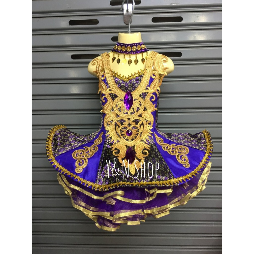 ชุดดรัมเมเยอร์ ชุดกีฬาสี คอทอง ชุดดรัมเมเยอร์เด็ก ชุดเชียร์ลีดเดอร์เด็ก