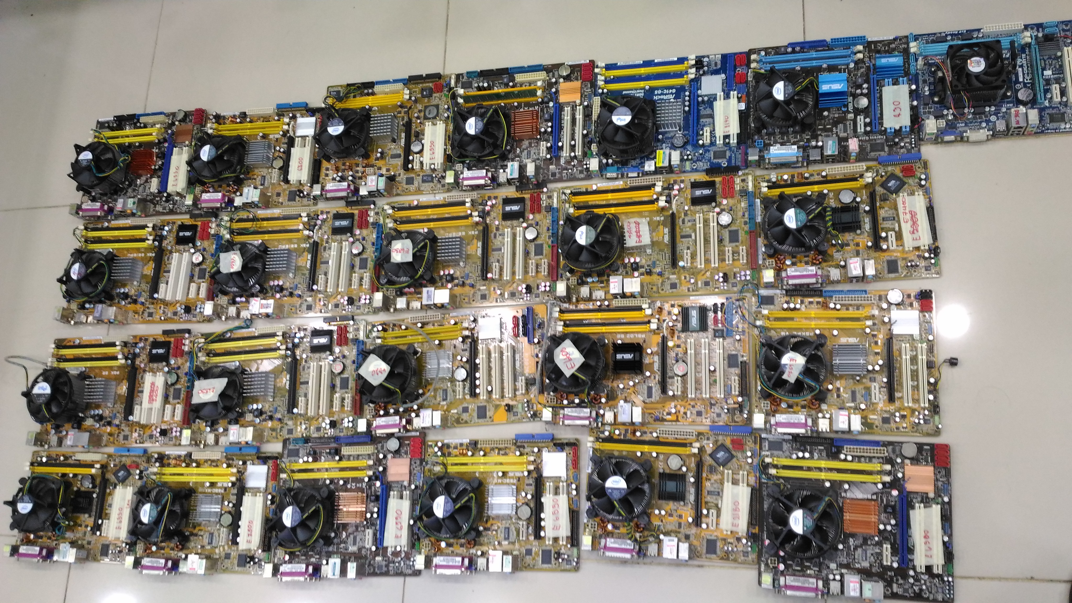 ASUS Socket775+ CPU Celeron, Pentium พัดลมแท้ ฝาหลัง