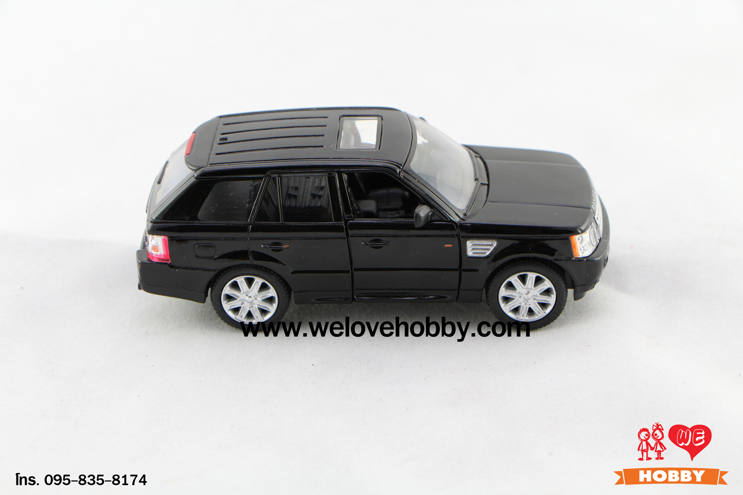 โมเดลรถ Range Rover Sport สีดำ Scale 1:38