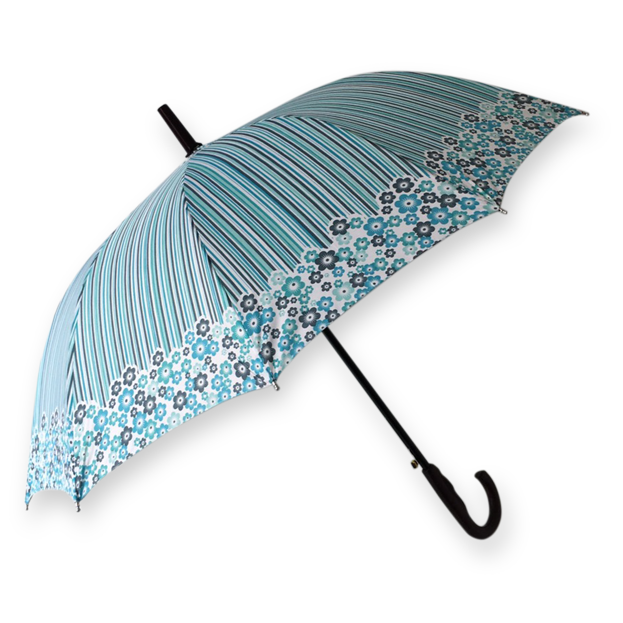 ร่มตอนเดียว22 8ก้านรหัสลายดอกไม้