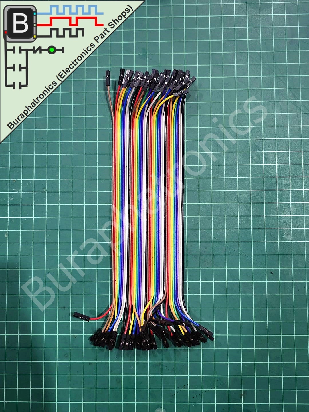 40Pin Female - Female 20 cm ( สายไฟ 40 เส้น ยาว 20 เซนติเมตร )