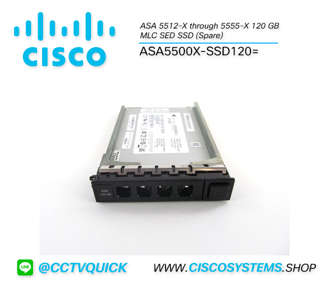ASA5500X-SSD120= (ASA 5512-X through 5555-X 120 GB MLC SED SSD (Spare))