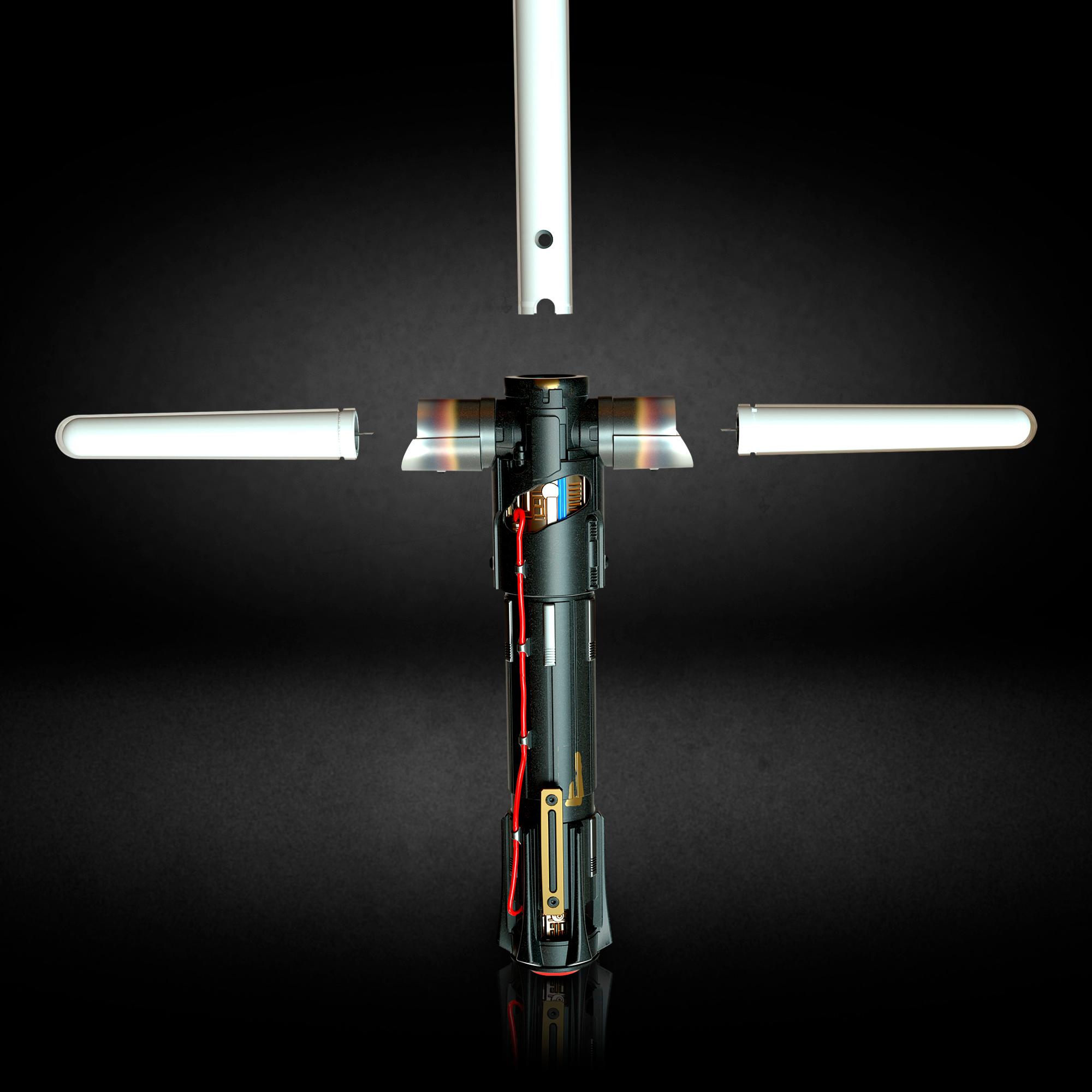 ดาบไลท์เซเบอร์ Hasbro สตาร์ วอร์ ไคโร เรน Star Wars The Black Series Supreme Leader Kylo Ren Force FX Elite Lightsaber with Advanced LED, Sound Effects มีเสียง มีไฟ สีแดง ลิขสิทธิ์แท้