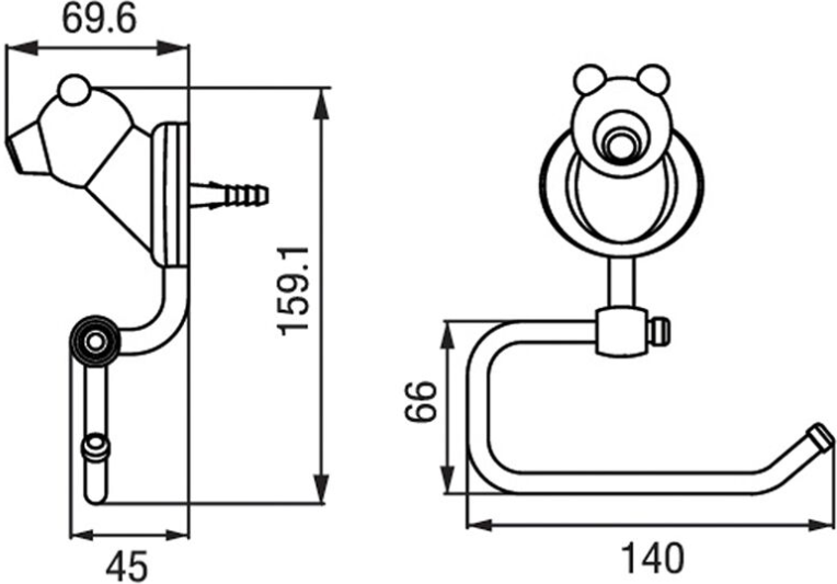 FBVHB-E103AS ห่วงแขวนผ้ารุ่น POLAR.B BE103 SS