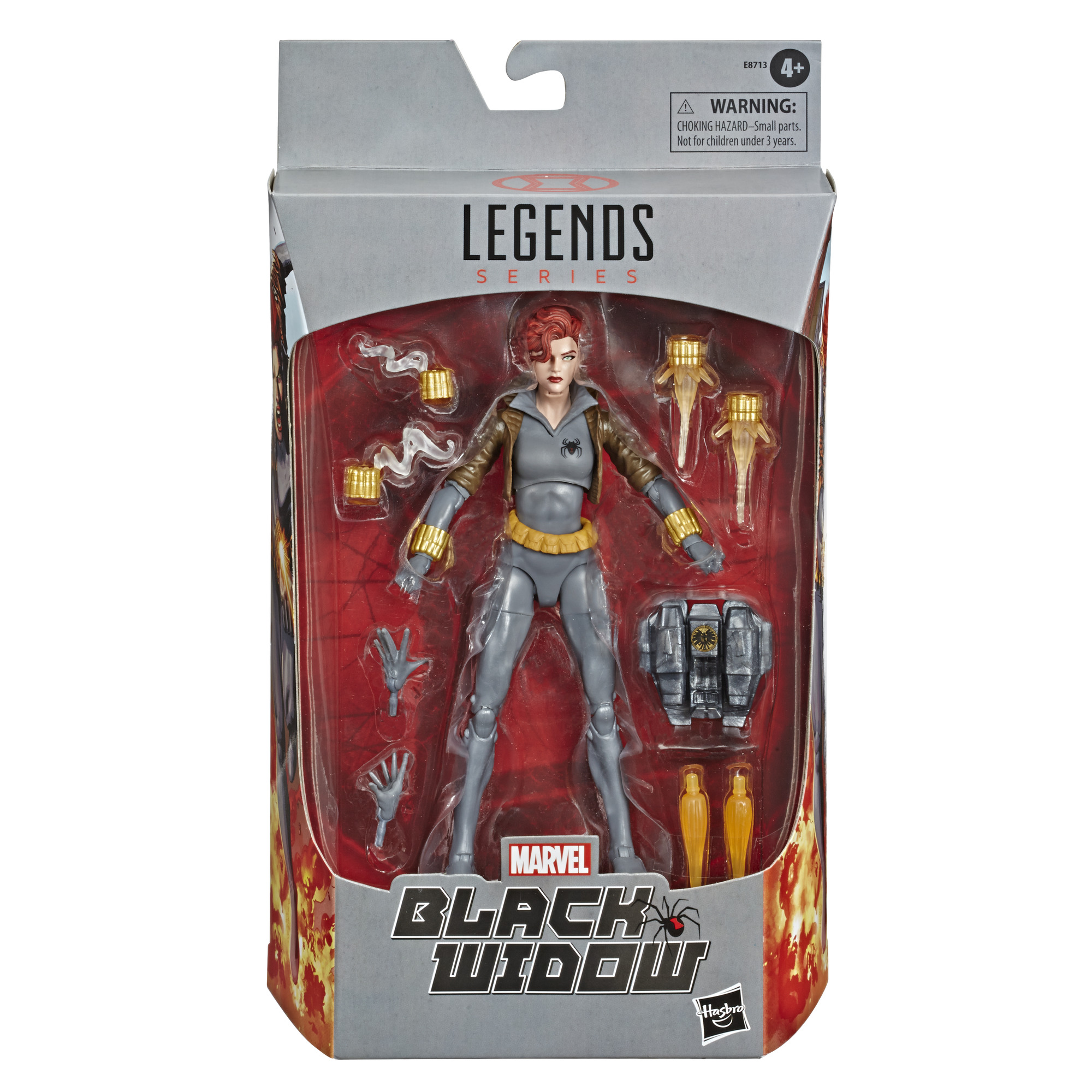 Hasbro Marvel Legends Series Black Widow Gray Suit 6-inch Figure ฮาสโบร มาร์เวล เลเจนด์ ซีรี่ย์ส อเวนเจอร์ส หุ่นโมเดลฟิกเกอร์ แบล็ค วิโดว์ ชุดสีเทา ขนาด6 นิ้ว ลิขสิทธิ์แท้