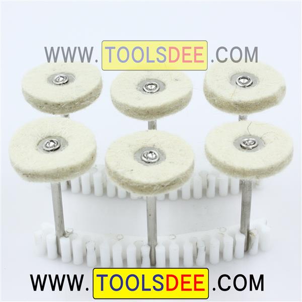 ลูกยางขัดเงา แกน 3 mm ชุด 6 ชิ้น