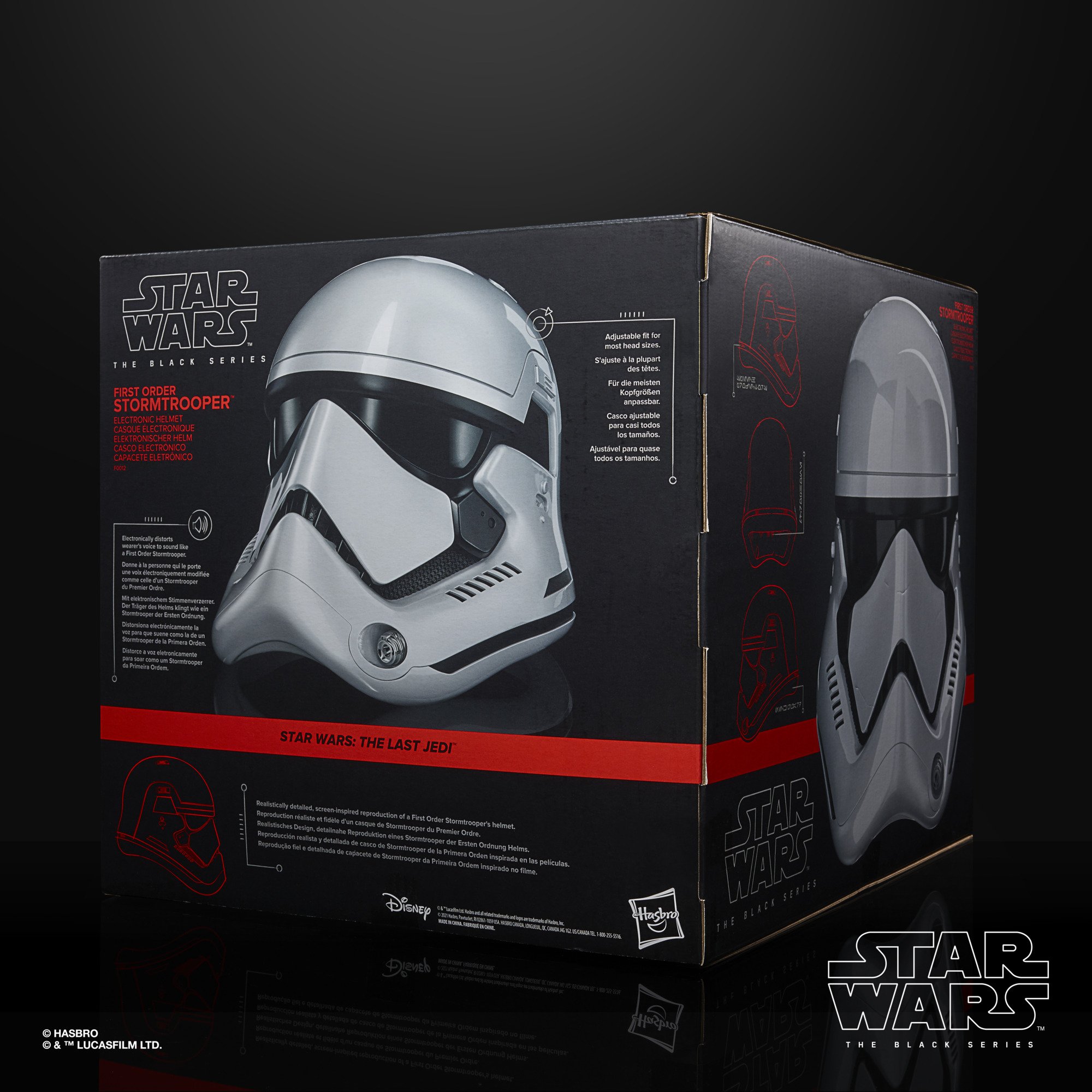 Hasbro Star Wars The Black Series First Order Stormtrooper Electronic Helmet ฮาสโบร สตาร์ วอร์ส เดอะ แบล็ค ซีรี่ย์ส หน้ากาก เฟิร์ส ออเดอร์ สตอร์มทรูปเปอร์ เปลี่ยนเสียงได้ ลิขสิทธิ์แท้