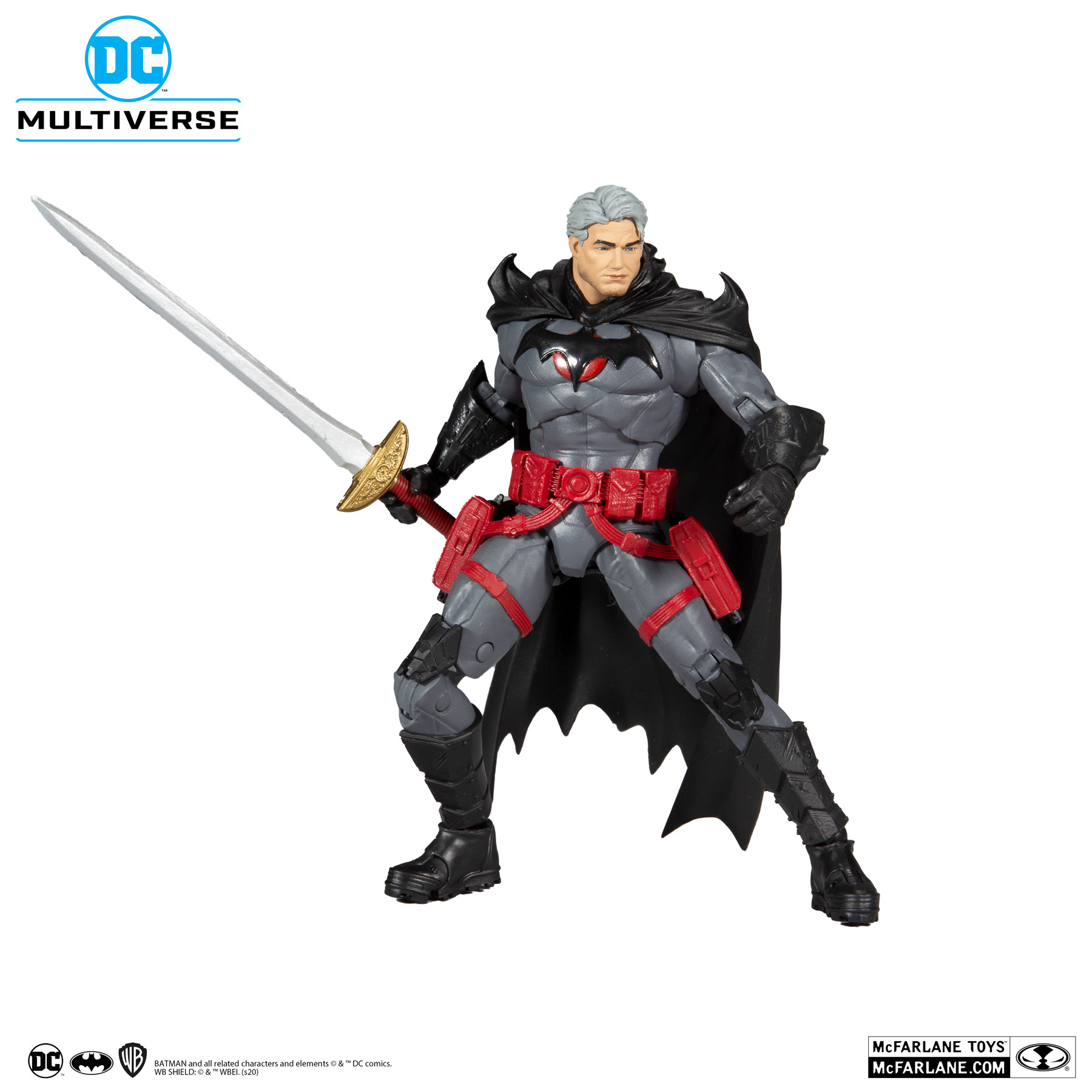 McFARLANE DC Multiverse Flashpoint Unmasked Batman แมคฟาร์เลน ดีซี มัลติเวิร์ส หุ่นโมเดลฟิกเกอร์ แฟลชพอยน์ อันแมสก์ แบทแมน ขนาด 7 นิ้ว ลิขสิทธิ์แท้