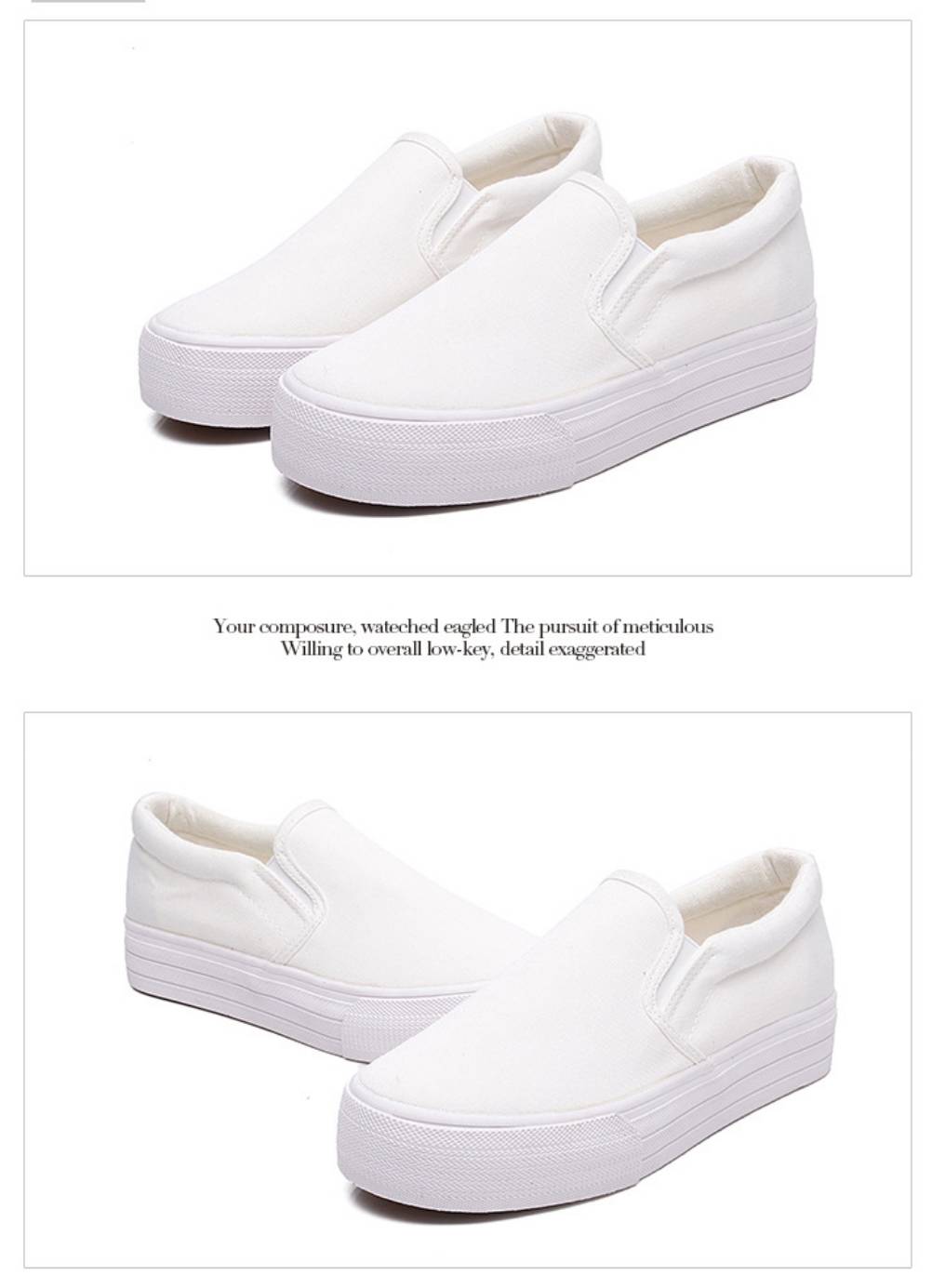 รองเท้าผ้าใบทรง Slip on (สีดำ)