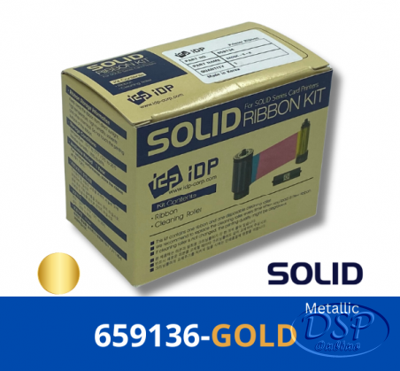 ขายถูก IDP ribbon White 659136 Metallic Gold Ribbon