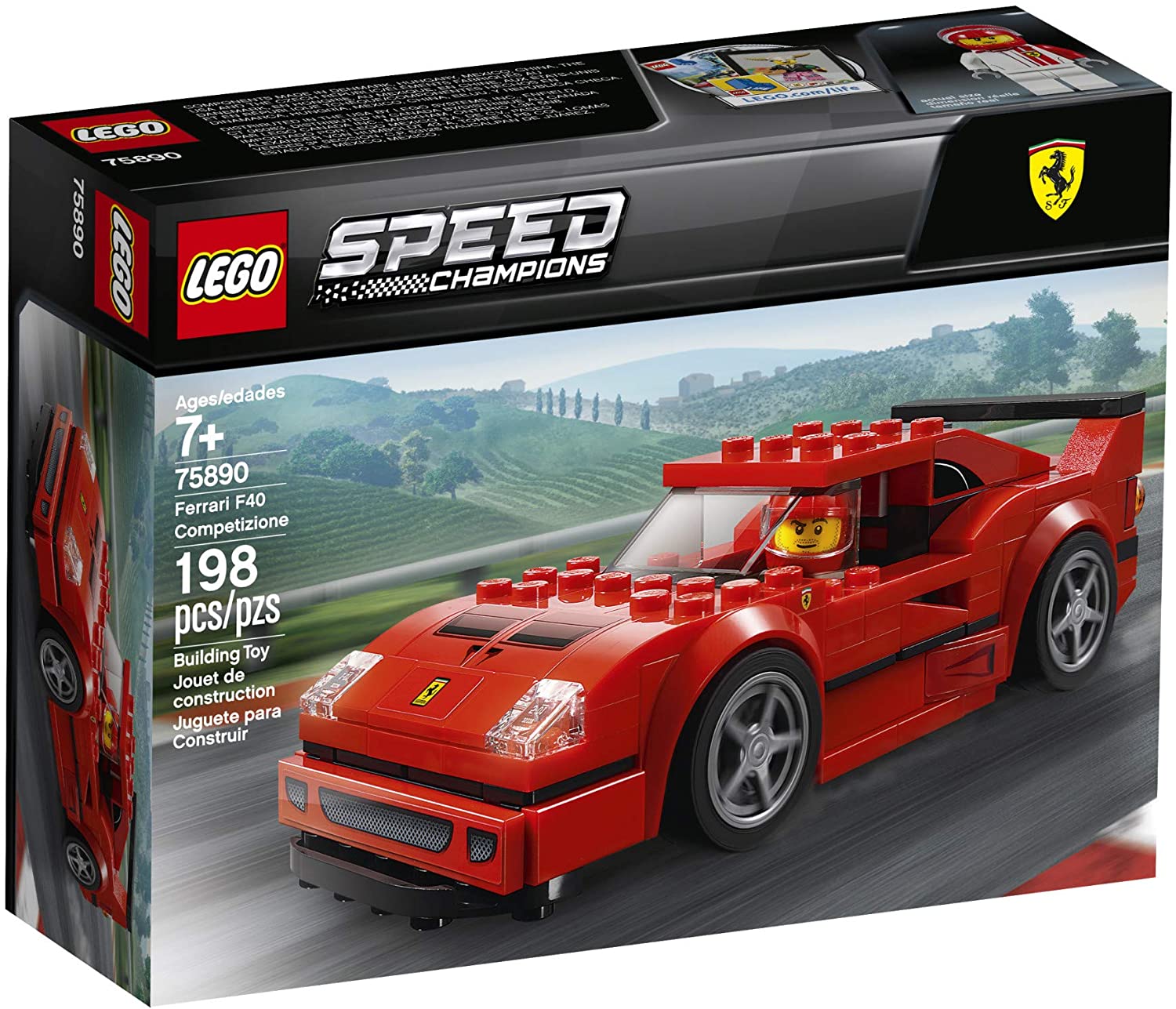 ตัวต่อเสริมทักษะ LEGO Speed Champions Ferrari F40 Competizione รุ่น 75890