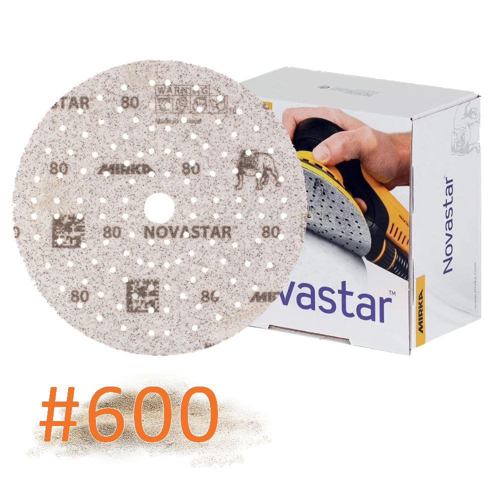 Novastar กระดาษทรายกลม 6นิ้ว 121H เบอร์ #600