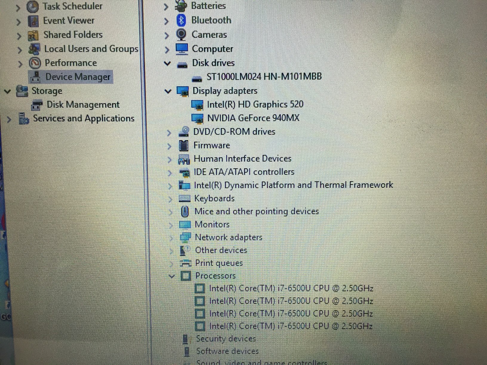 Asus K556UQ i7-6500U