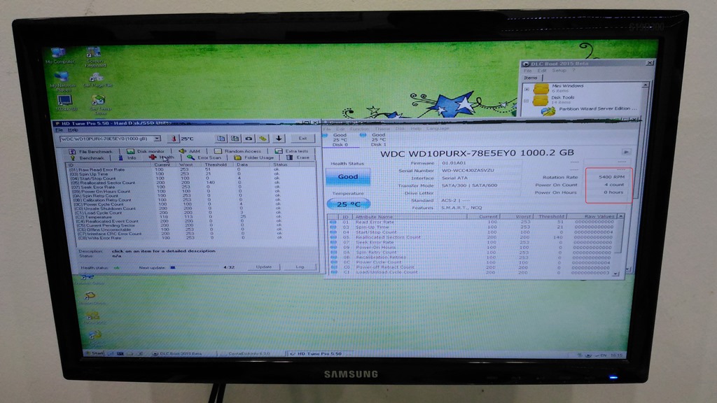 1 TB. SATA-III Western Purple (64MB.) For CCTV