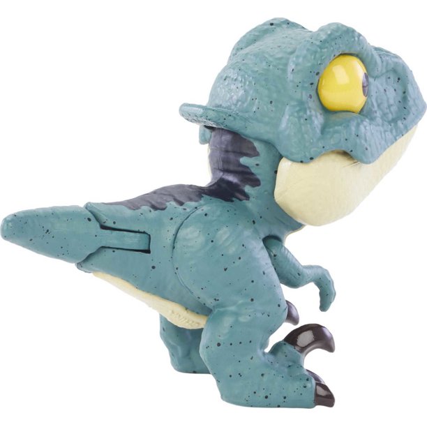 Mattel Jurassic World Snap Squad Attitudes Velociraptor (GXW61) แมทเทล จูราสสิค เวิลด์ ของเล่นแอ็กชั่นฟิกเกอร์ไดโนเสาร์ เวโลซีแรปเตอร์ สีฟ้า