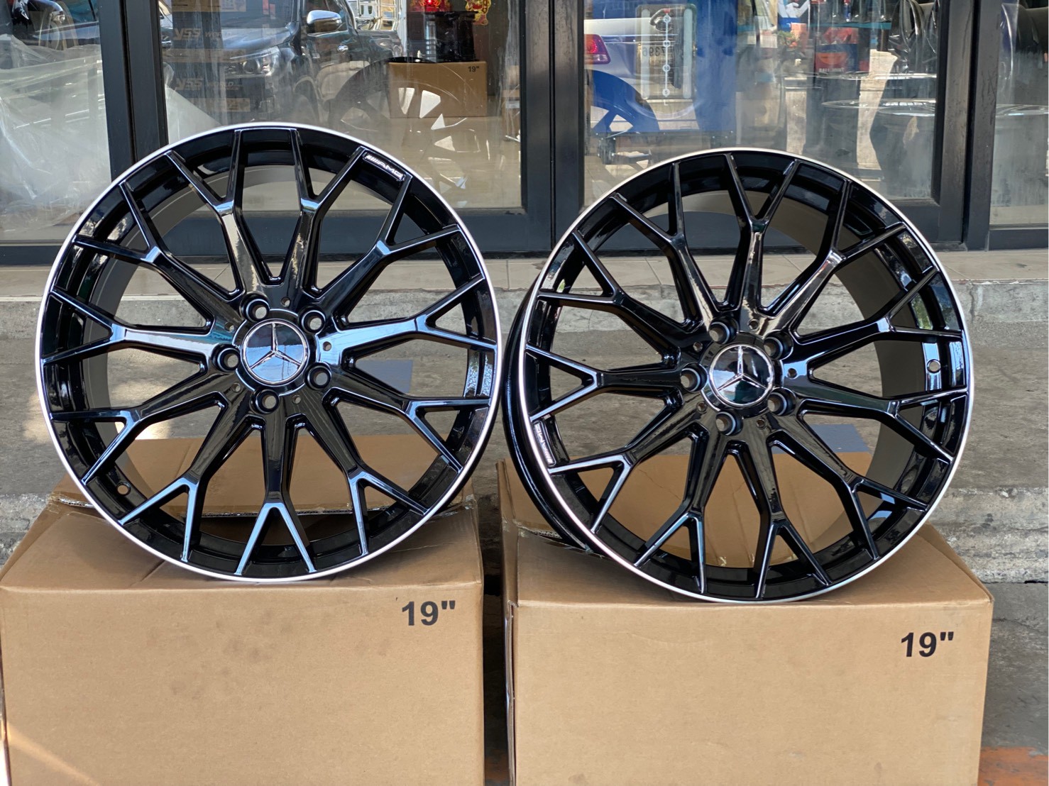 ล้อใหม่แต่งเบนซ์ black edistion หน้าหนักเบา แข็งแรง