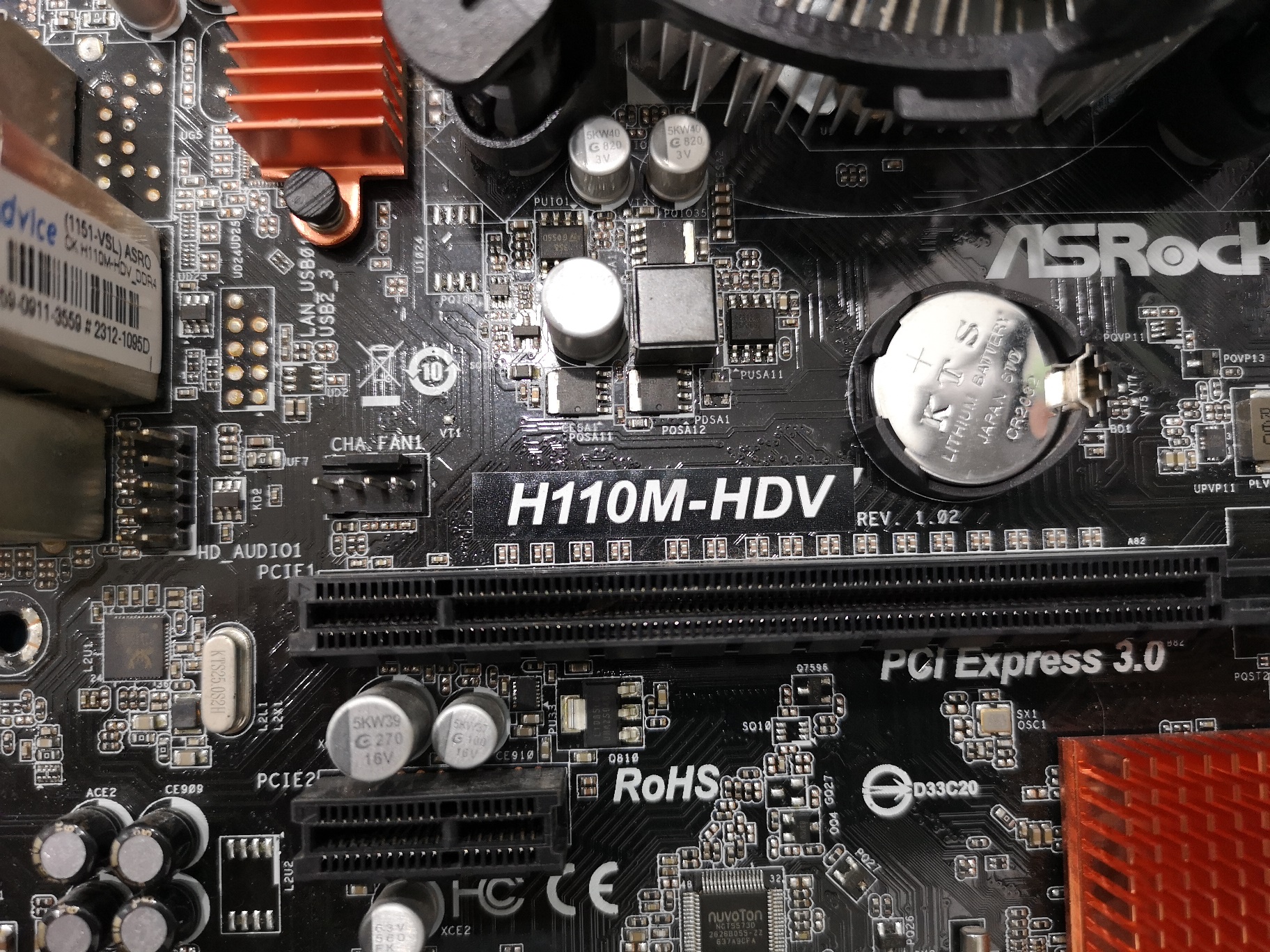 intel i3-6098P + ASRock H110M-HDV ประกัน Advice 12/2019