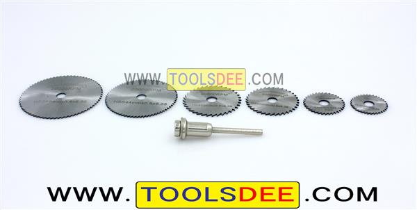 ใบตัดจิ๋ว HSS แกน 3 มม.(ชุด 6 ใบ)