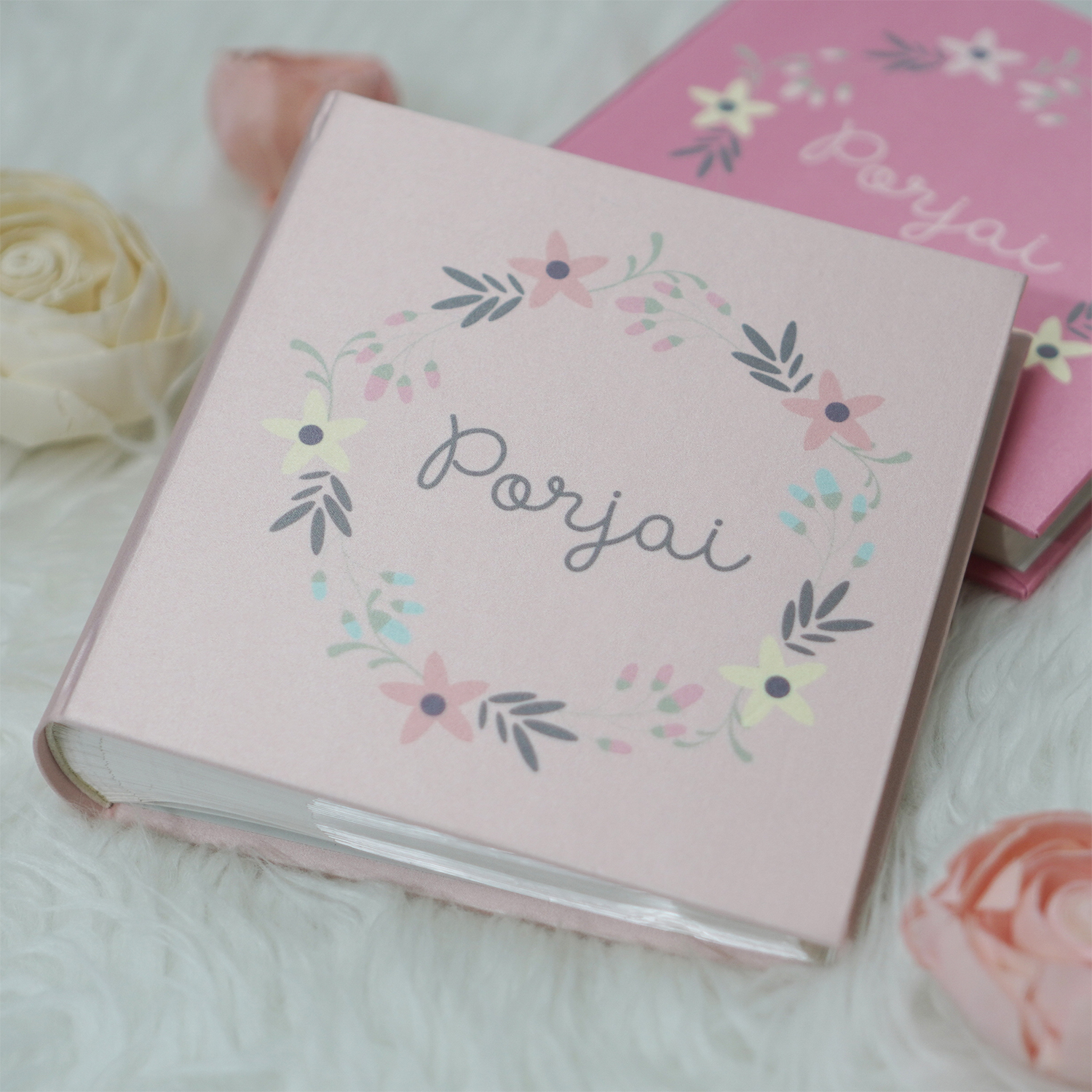 อัลบั้มสั่งทำใส่ชื่อ ลาย Floral Frame