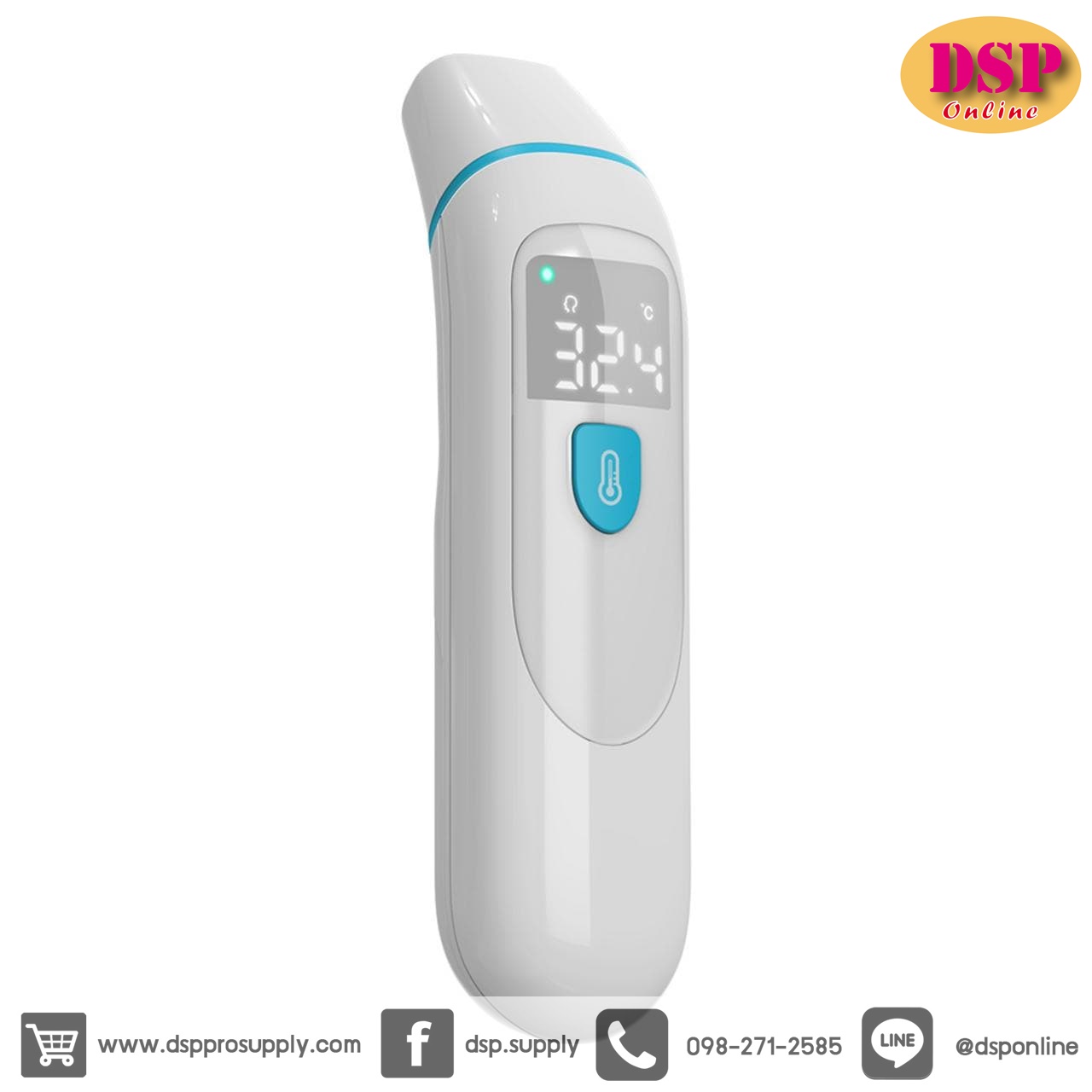 ขายถูก Infrared thermometer เครื่องวัดไข้ เครื่องวัดอุณหภูมิอินฟราเรด รุ่น PC809 สินค้ารับประกัน 1 ปี