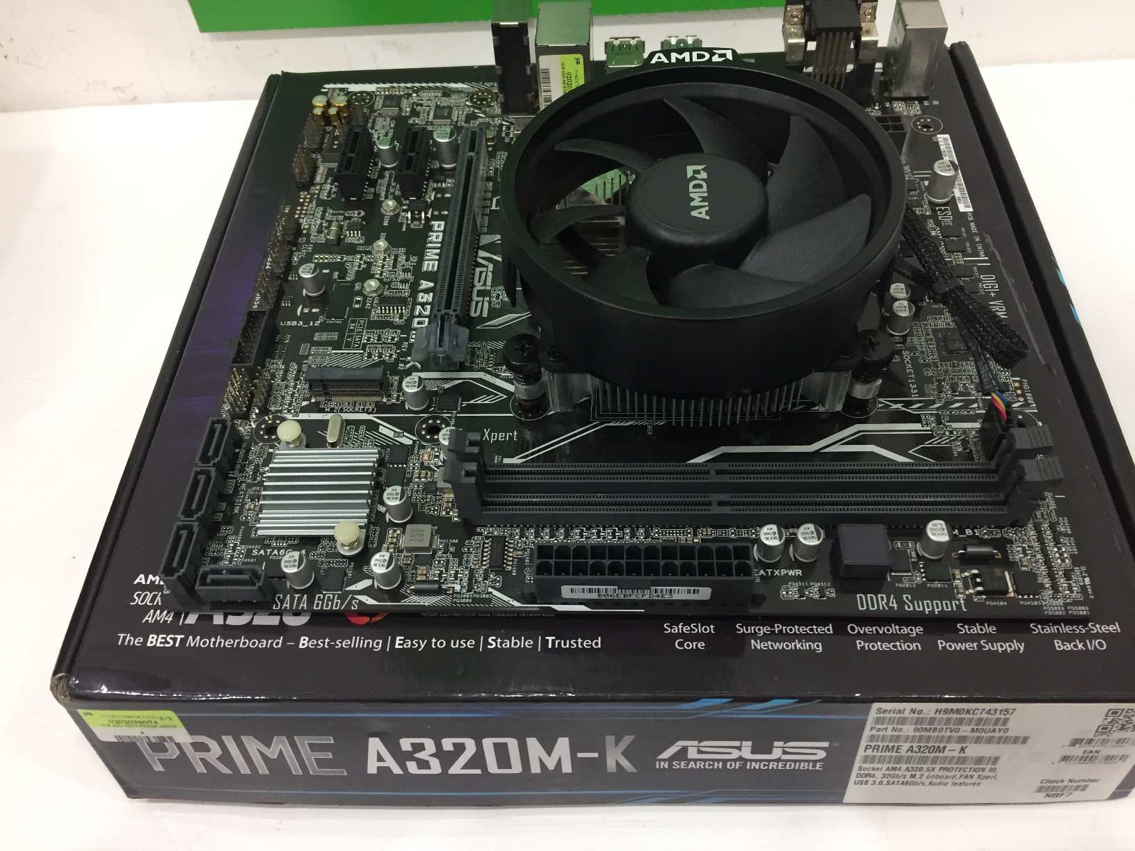 AMD Ryzen 3 1300X + ASUS Prime A320M-K