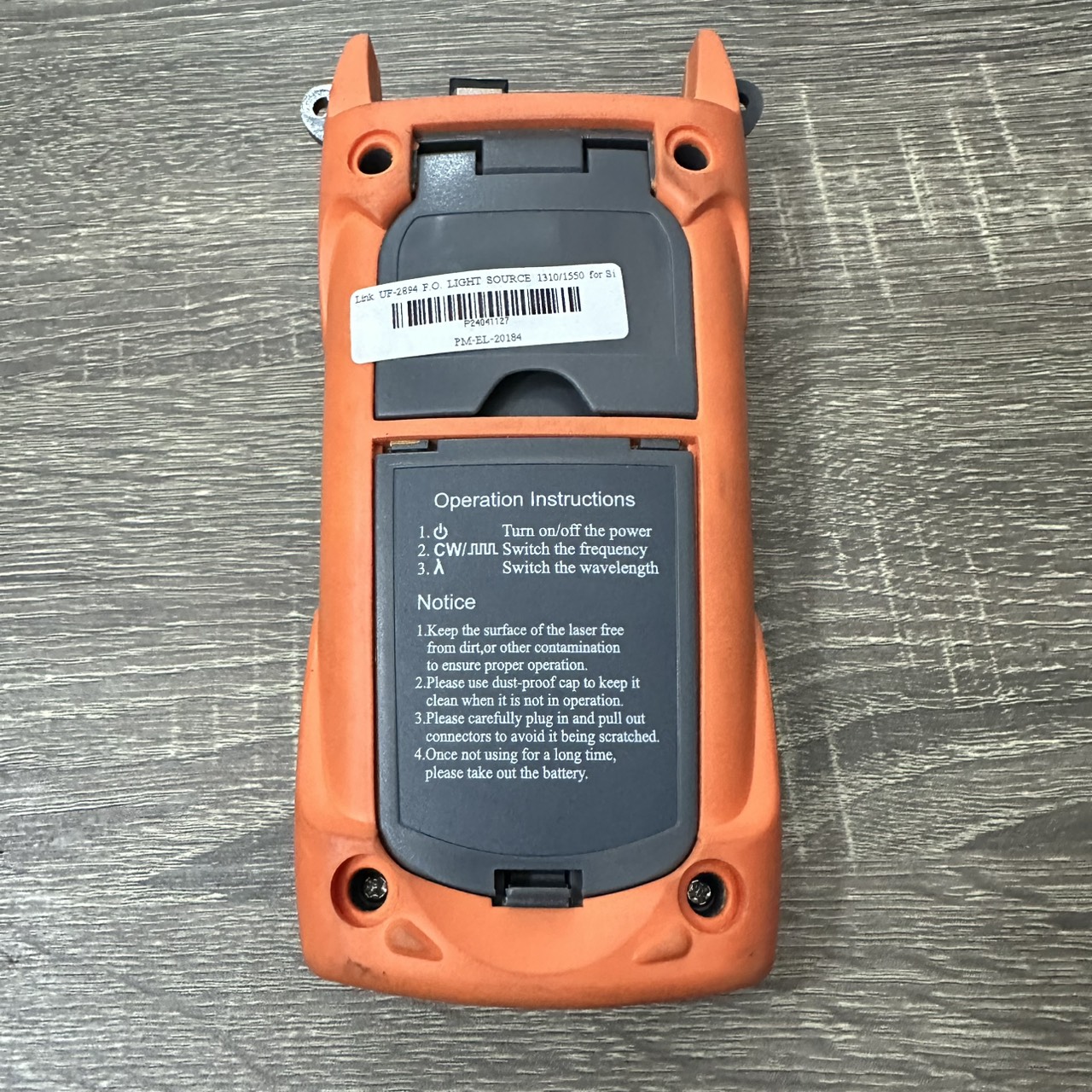 ทดสอบสายไฟเบอร์ออปติก Link UF-2894 F.O. LIGHT SOURCE 1310/1550 for Single Mode Cable